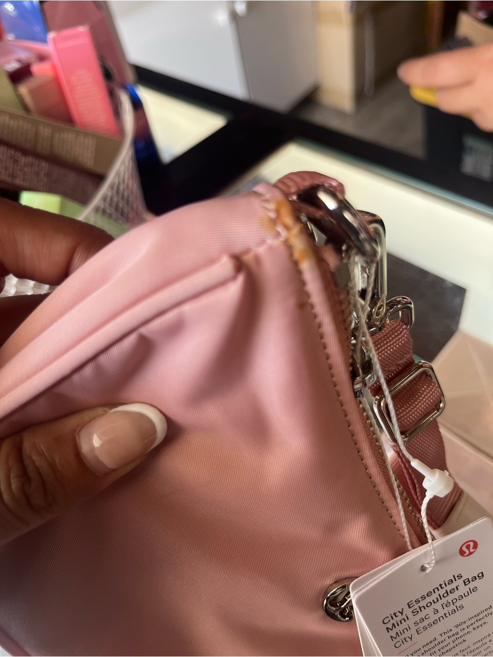 Lululemon city essentials Mini Shoulder Bag in Dusty Rose Crossbody purse - Picture 3 of 6